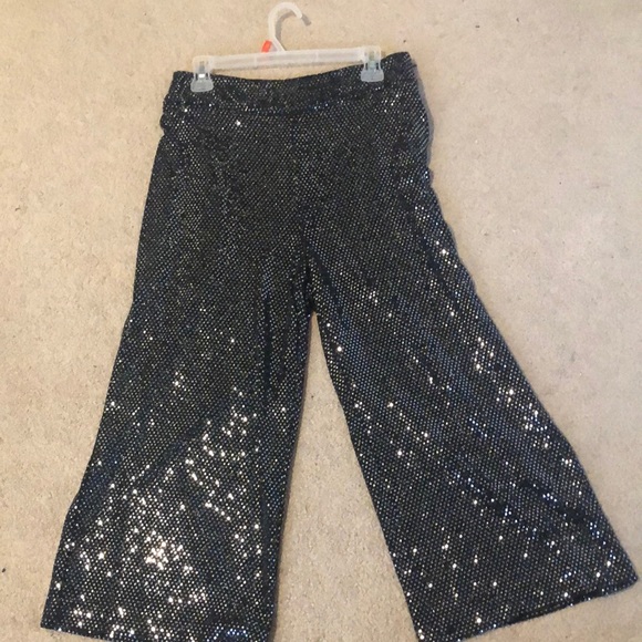 Sequinned  ankle length trousers. - Picture 1 of 2